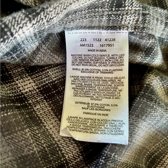 Columbia Flannel Shirt Men’s XL Gray Plaid Button Down Outdoor Layering Hiking - Picture 12 of 14